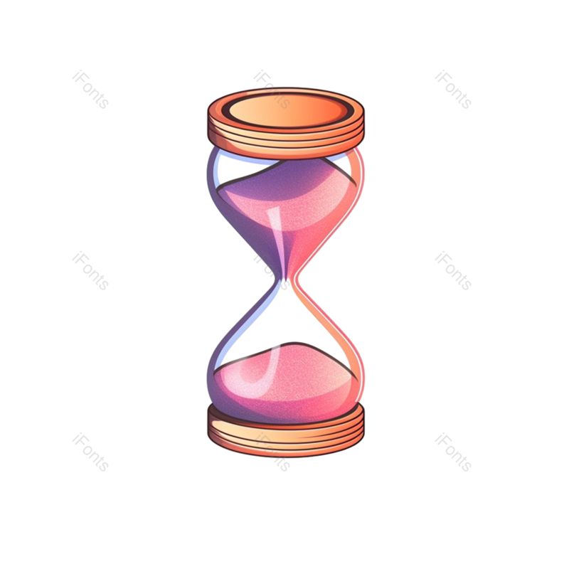 复古图片,传统元素,插画PNG,沙漏免抠素材